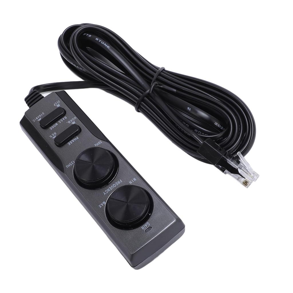 Sxhlseller TS WX130DA Slim Subwoofer Car Speaker Wire Control - Phase Switch, ABS Material, Level Controller with Customizable Sound Settings