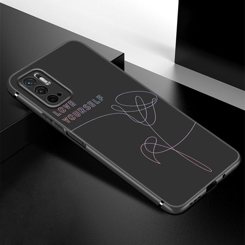 Чехол для телефона Love Yourself с цветком для Xiaomi Redmi Note 7 8 9 10 Lite 11 11E 11T 12 Pro 11S 4G 10T 5G 8T 9S 10S, черный чехол из ТПУ