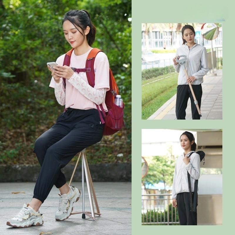 Стул-костыль Складной Пожилой Трость-стул Портативный Треккинг Пеший туризм Складной стул Многофункциональная трость-стул