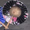 Принадлежности Украшение для дома Подарок Танцевальное выступление Ручной веер Реквизит для фотографии Складной веер Круглый веер