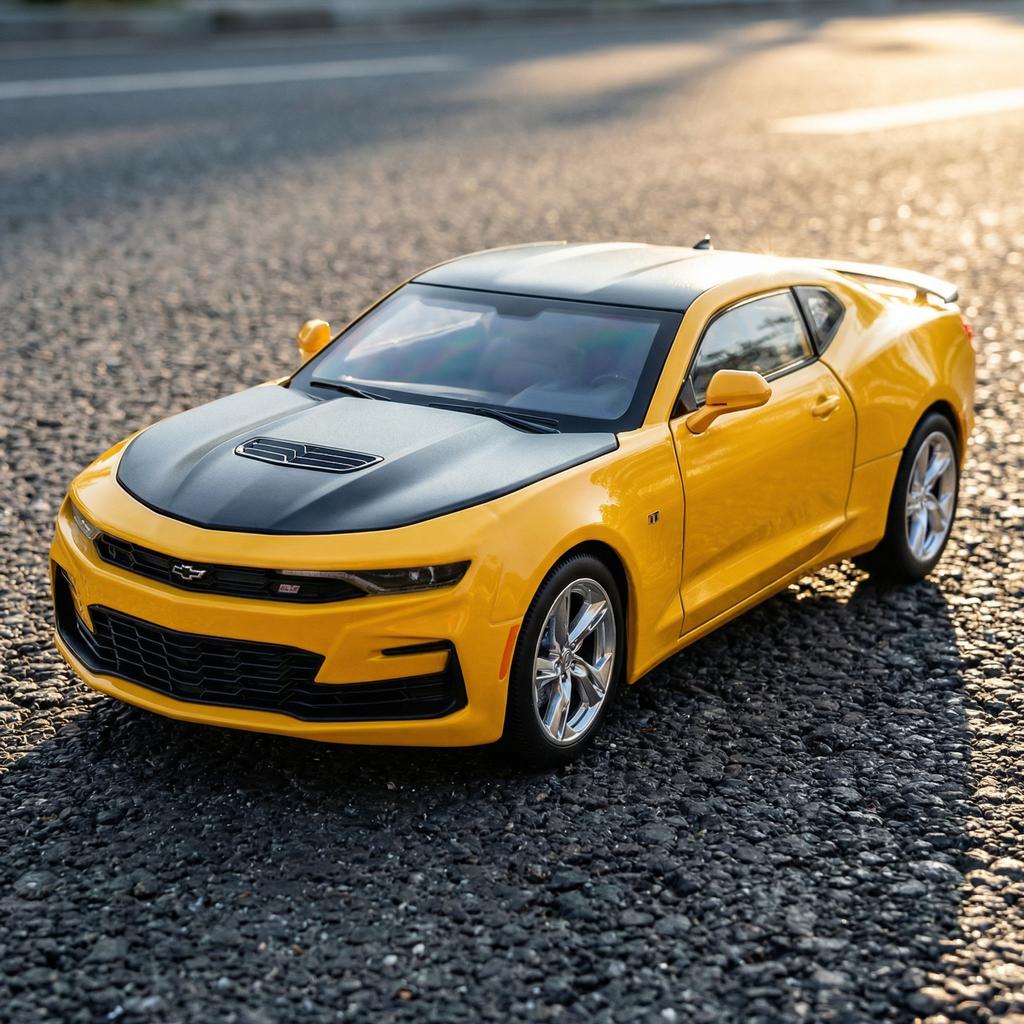 1:18 Chevrolet Camaro RS Supercar Alloy Metal Diecast Model Car Simulation Desktop Display Collectible Ornaments Holiday Present