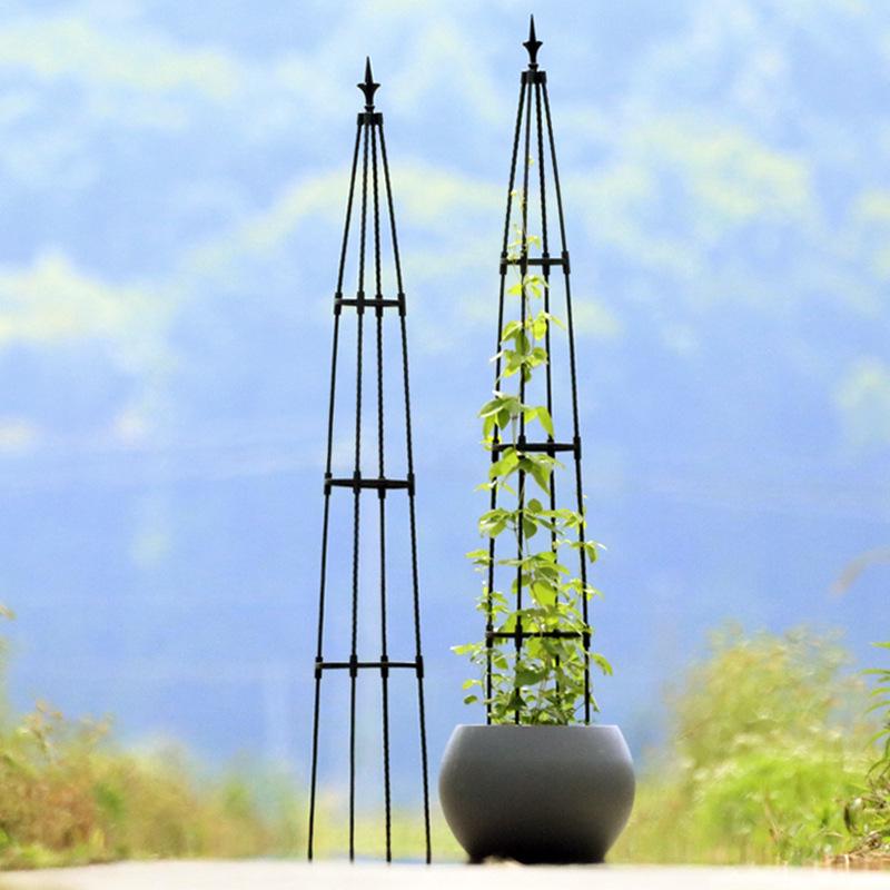 Tower Garden Bird Head Vine Trellis: Plastic-Coated Stake & Flower Support Stand for Outdoor Climbing Plants
