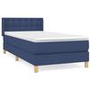 Maison Exclusive - Sommier à lattes de lit avec matelas Bleu 90x200 cm Tissu