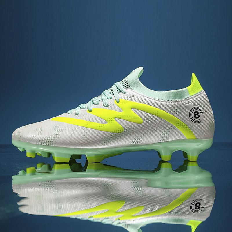 Мужские футбольные бутсы с длинными шипами и высокой лодыжкой, футбольные бутсы AG, детские уличные бутсы для травы, футбольные бутсы, тренировочные спортивные футбольные бутсы