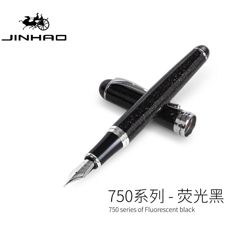 Jinhao X750 Роскошная перьевая ручка Металлическая 0,5 мм Средний стержень Каллиграфические ручки Школьные Полезные Офисные Школьные Канцелярские Товары