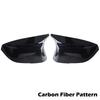 1 Pair Rearview Mirror Cover Replacement For Infiniti QX30 Q50 Q60 Q70 2014-2025 Black/Carbon Fiber Pattern Cap Car Accessories