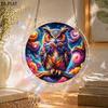 2D Flat - 1 Set/83pcs 18.8Cm Acrylic Jigsaw 2D Flat, Suncatcher - Three-Layer Acrylic - Middle Layer Is a Puzzle - Stained Glass Effect Window Hanging