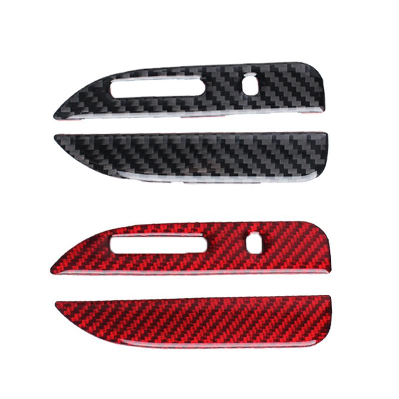 Наклейки на рамку панели переключения передач из углеродного волокна для Ford Mustang 2015-автомобильные аксессуары, автомобильные наклейки