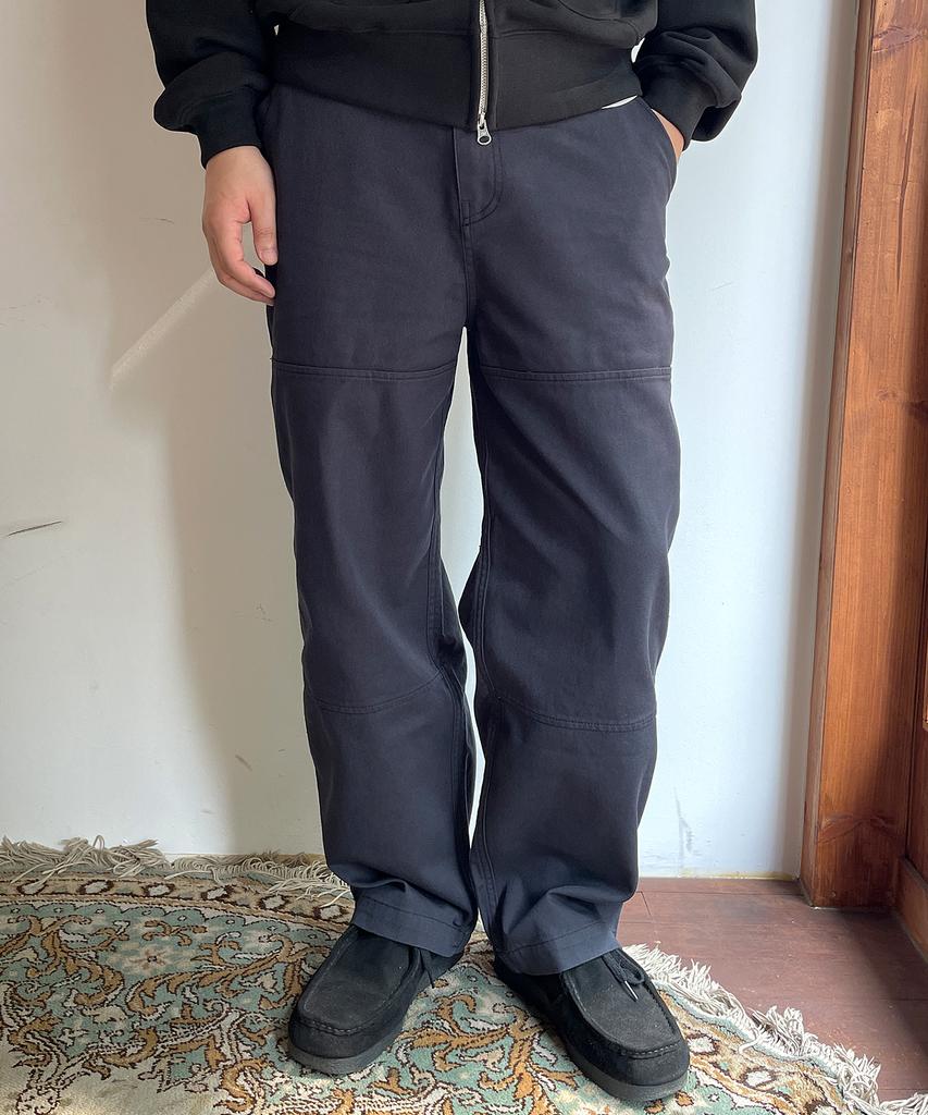 YOUNEEDGARMENTS Хлопковые твиловые брюки Newport (Древесный уголь)