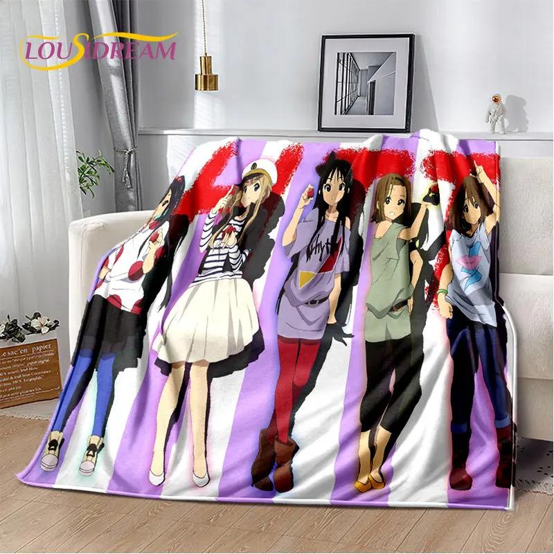 K-ON Cartoon Cute Lolita Kawaii Girls Мягкое плюшевое одеяло, фланелевое одеяло, плед для гостиной, спальни, кровати, дивана, пикника