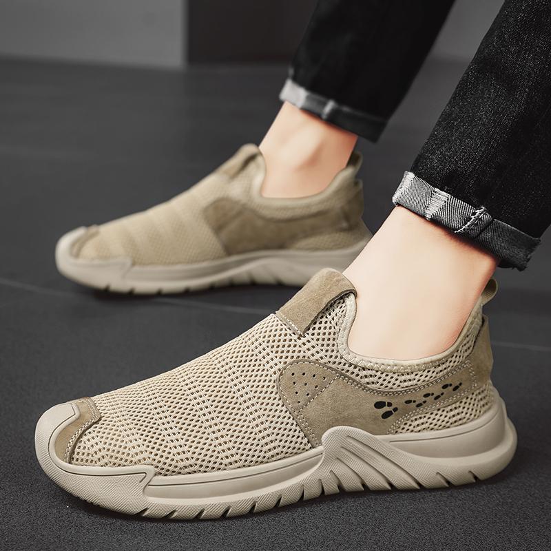 Новый Дизайн Бренда Мужская Повседневная Обувь Дышащая Сетчатая Обувь Мягкая Подошва Слипоны Кроссовки Беговая Обувь Мужские Лоферы Обувь для Ходьбы