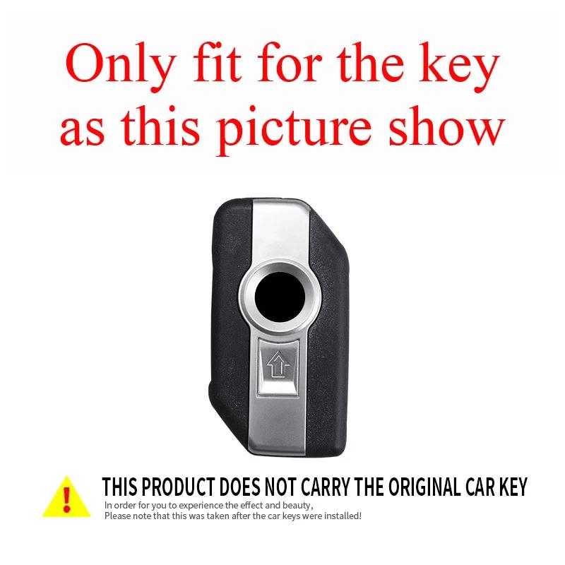 BBKQ7 Leather Car Remote Key Case Cover For BMW R1200GS R1250GS R1200RT K1600 GTGTL F850GS F750GS C400GT F900R F900XR R1200RS K1600GT