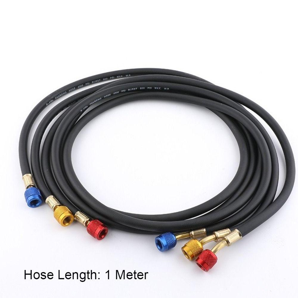 1/4 Inch SAE AC Refrigerant Charging Hoses Freon Charging Hose Set Commercial Refrigeration