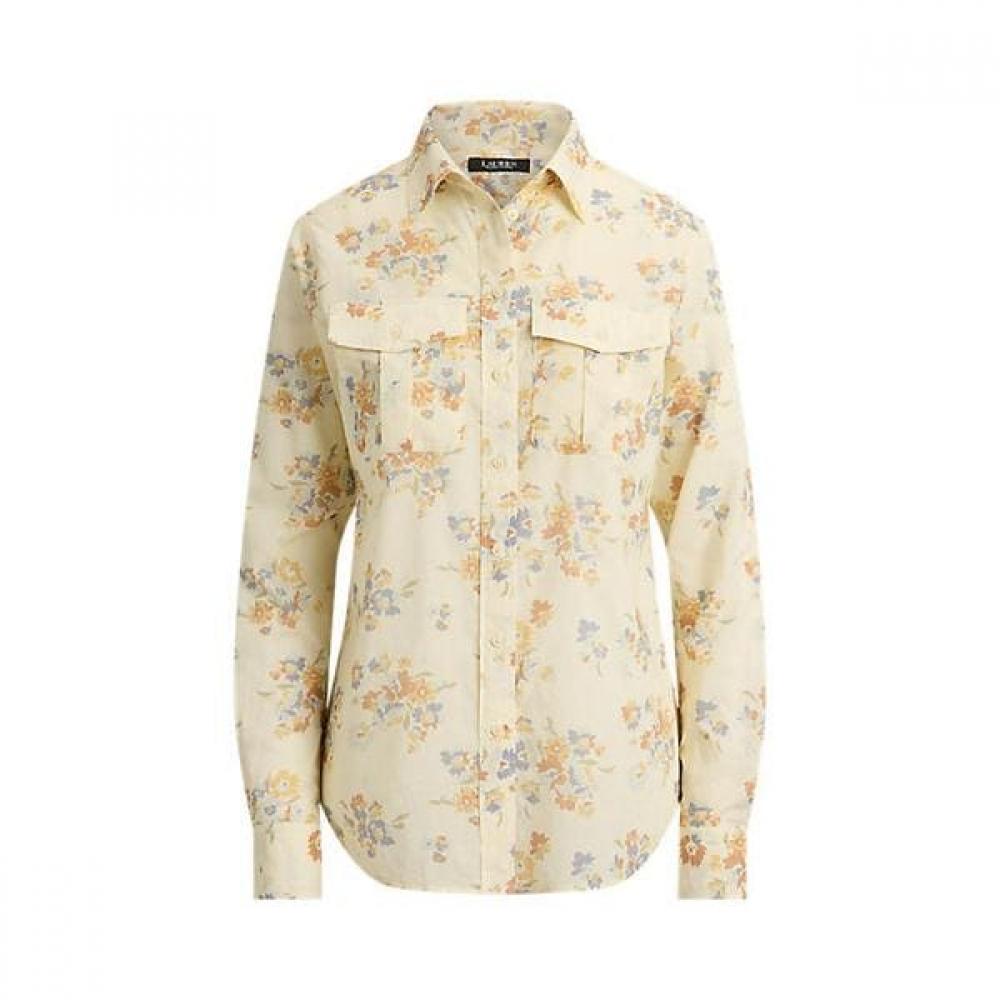 Lauren Ralph Lauren Classic Fit Floral Cotton Voile Shirt Wmlrshts6820565100