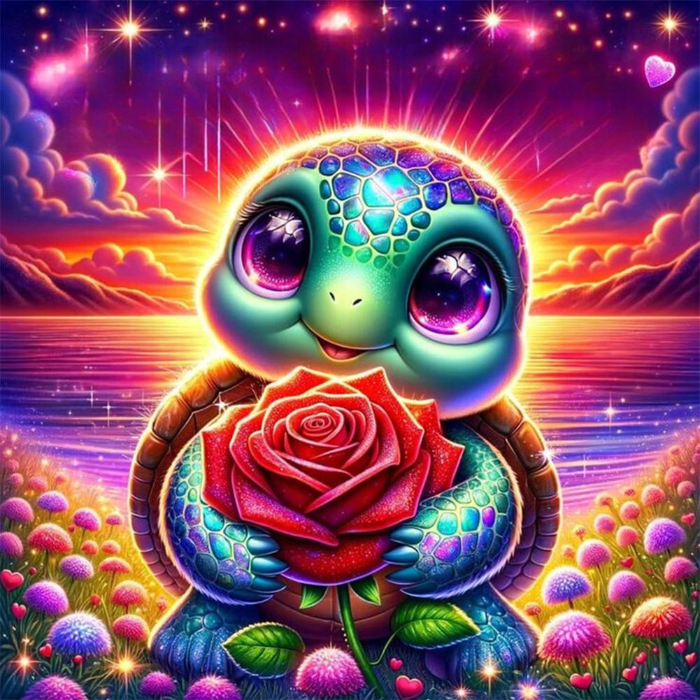 5D DIY Full Round Drill Diamond Painting Sea Turtle Kit Home Decor Art 30x30cm