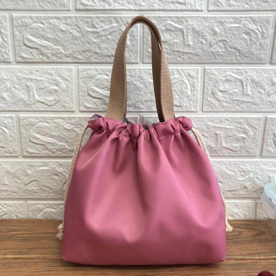 Портативная сумка для ланча на шнурке с ручкой, большой вместимости, многоцелевая, водонепроницаемая, сумка для хранения, переноска для бенто-бокса