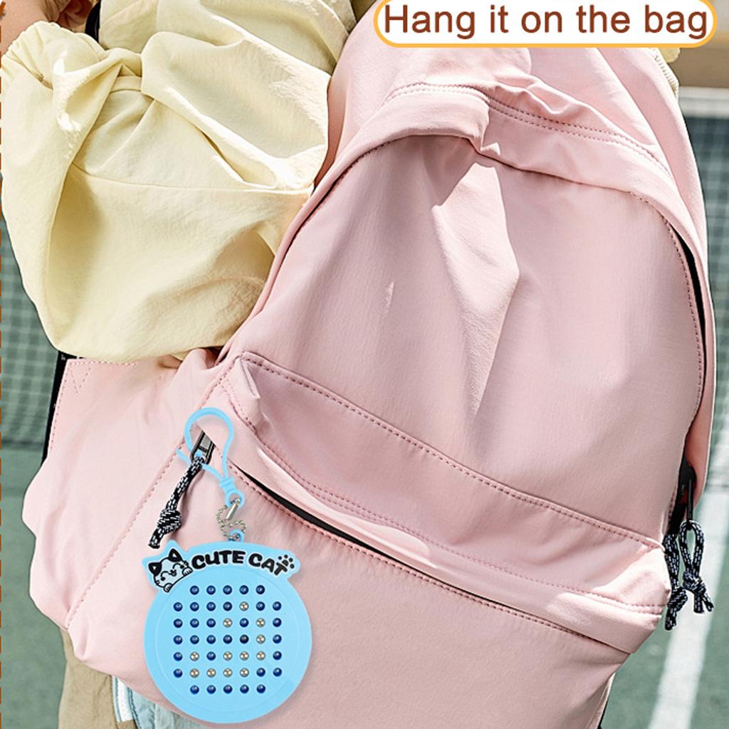 Брелок Магнитная доска для рисования для кошек Игрушка для досуга Подвеска для сумки Забавный брелок Подвеска в виде мультяшного кота Ювелирные изделия Модные аксессуары Креативный подарок