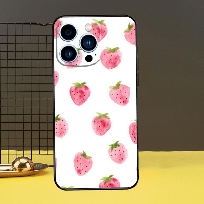 Милый чехол для телефона с клубникой для iPhone 13 12 14 11 16 15 Pro Max Plus Mini 7 8 X XR XS Max