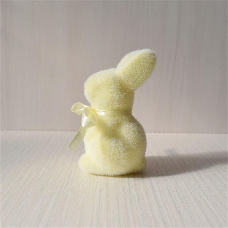 Праздничное украшение Мягкие на ощупь фигурки кроликов Вариант цвета Кролик Орнамент для дома и украшения стола для вечеринки 1 шт.
