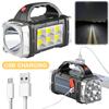 Emergency Camping Lamp Portable Powerful Flashlight USB Rechargeable IP44 Waterproof LED Handheld Spotlight for Hiking Adventure