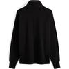Calvin Klein Embossed Letter Zip Half Placket Knit Sweatshirt Men Sweatshirt Space-Black J324149-BEH