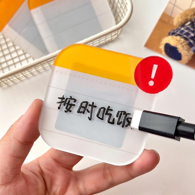 Eco Friendly Mini Acrylic Fridge Message Board Magnetic Dry Erase Whiteboard for Home Shopping List Reminder
