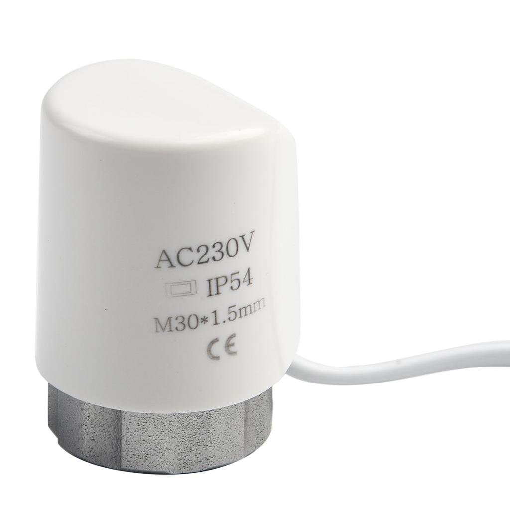 AC230V M30 1.5mm Electric Thermal Actuator For Floor Heating Radiator Valve Normally For Underfloor Heating Radiator Valve