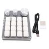 Keyboard 16 Key 3 Knobs BT 2.4G Wired 3 Modes Red Switch Customize Mechanical Keypad White