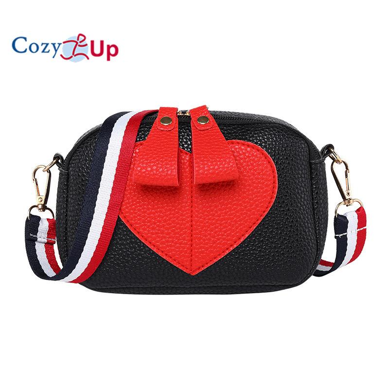 Cozy Up Color Contrast Heart-shaped Camera Phone Bag for Women's Long Casual Diagonal Cross Bag