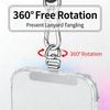 Anti-fall Phone Lanyard Clip Patch Can Rotate 360 ° Phone Case Hanging Rope  for Mobile Phone