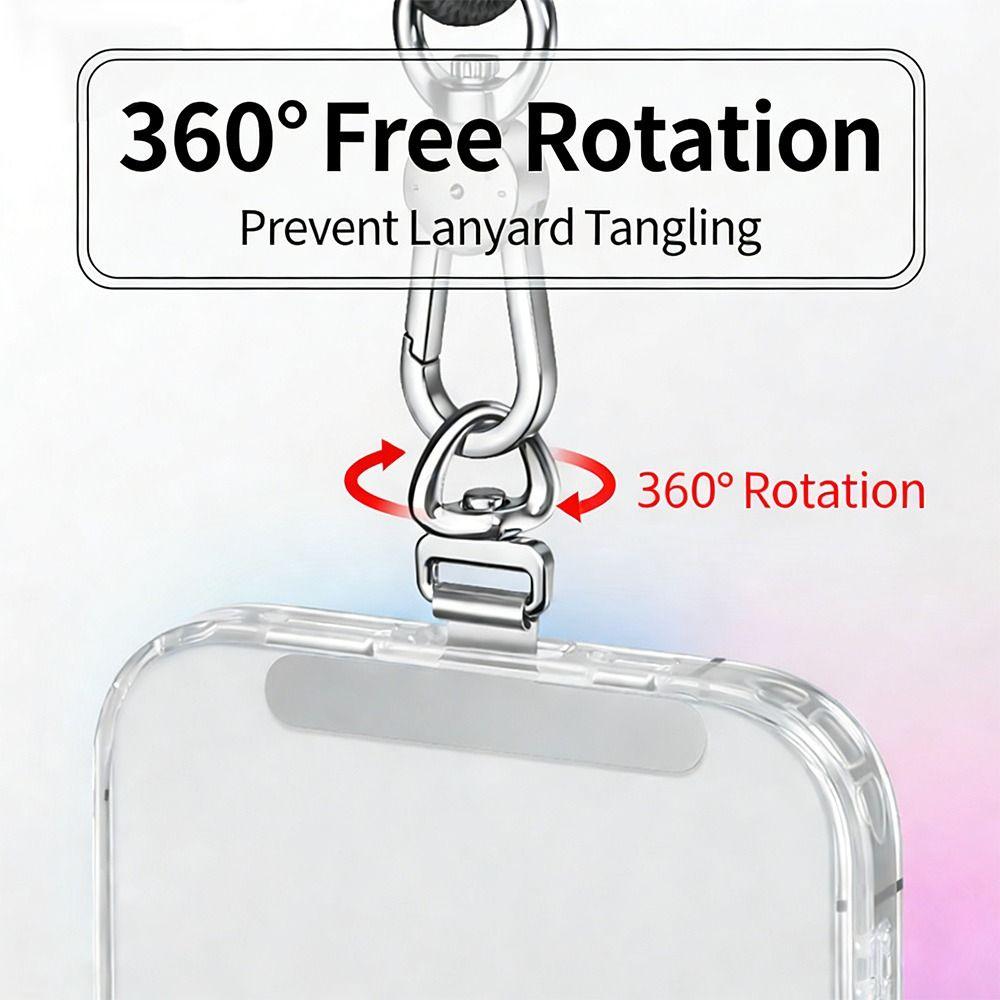Anti-fall Phone Lanyard Clip Patch Can Rotate 360 ° Phone Case Hanging Rope for Mobile Phone