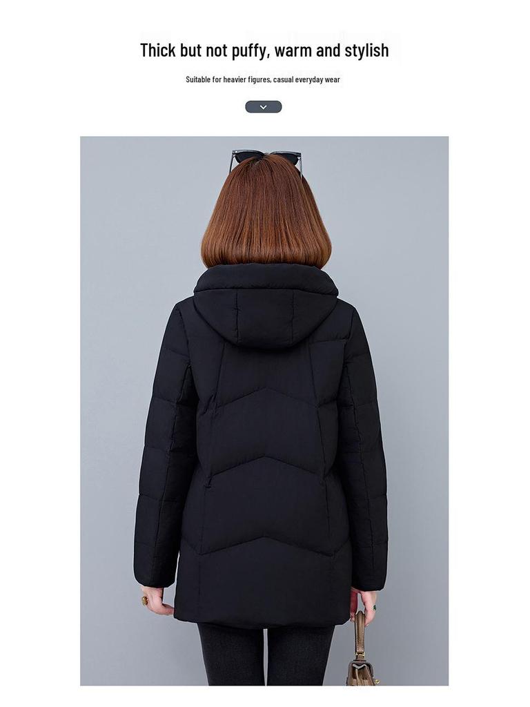 Женский зимний пуховик 2025 с утолщенным слоем - Тренд стиля "Маленькая хрупкость"