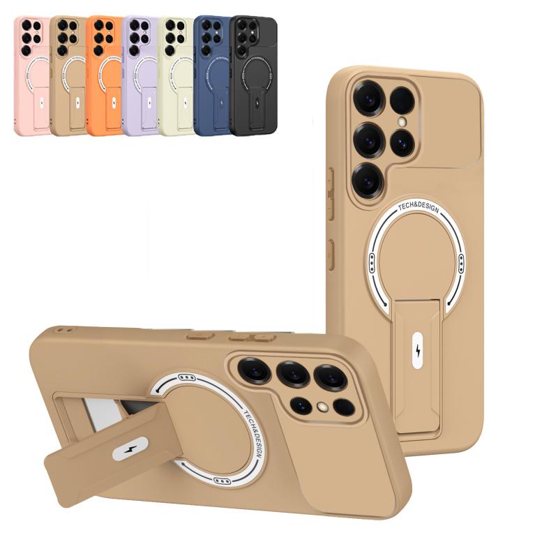 Прочный чехол-держатель для Magsafe для Samsung S26 S25 S24 S23 S22 Ultra Plus Edge FE A35 A36 A52 A54 A16 A15 A14 A12 A07 A06