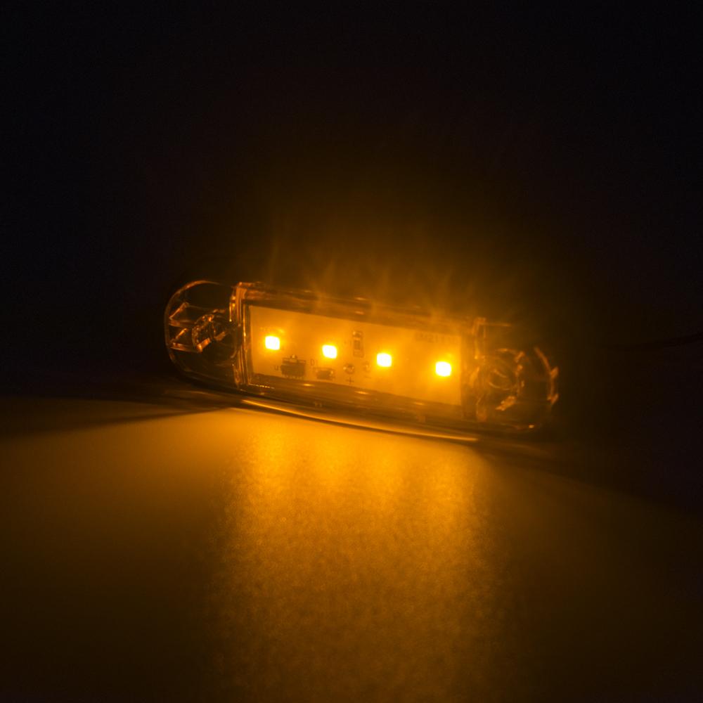 4x/6x/8x/10x LED 12V 24V Car External Side Marker Clearance Tail Light Signal Warning Brake Indicator Trailer Truck Lorry Bus