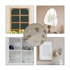 50 Pack Plastic Glass Retainer Clips Kit with Screws Transparent 4mm Panel Clips for Mirror Cabinet Door Window Bookcase Installation 25mm x 12mm