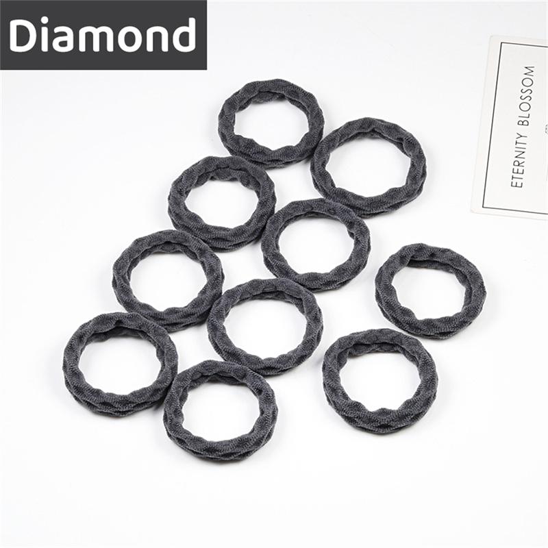 10 шт., простые базовые эластичные резинки для волос для женщин и девочек, резинки для волос, резинки для волос, модные повязки на голову, аксессуары для волос