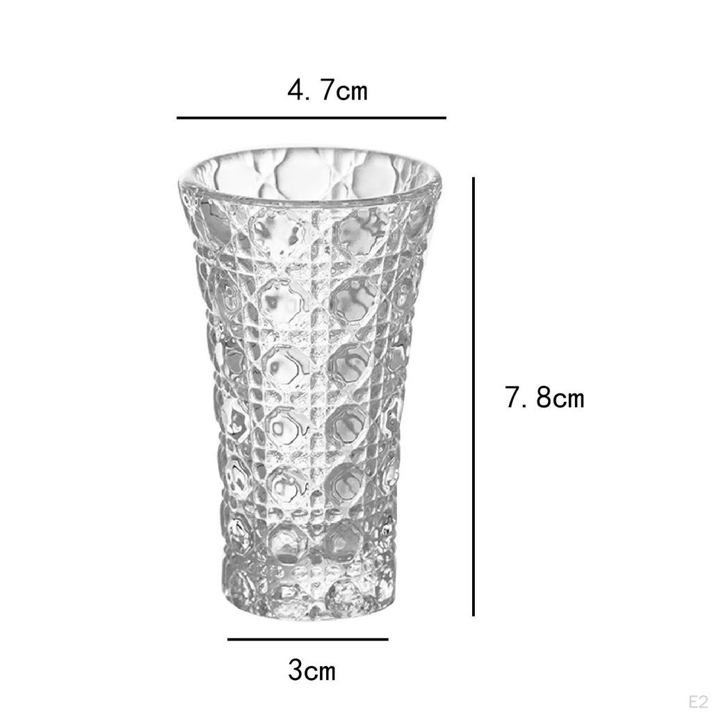 6x бокалов для вина без ножки, прозрачная стеклянная посуда, элегантная креативная чашка для напитков, питьевая для бара