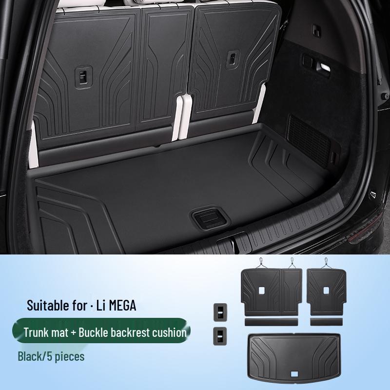 Идеальный МЕГА Коврик в багажник и Защитник спинки сиденья третьего ряда - Автоаксессуар из ТПЭ