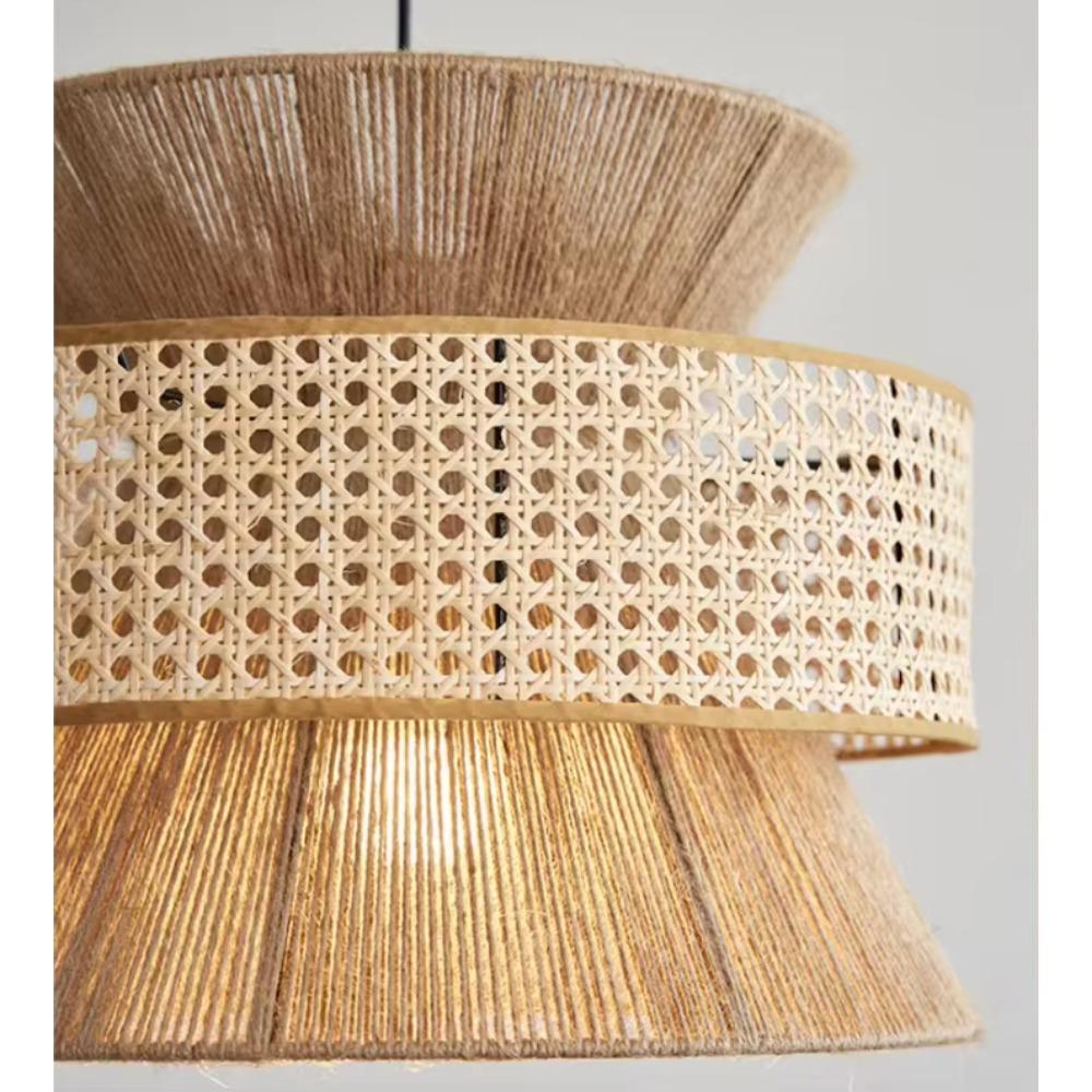 Подвесной светильник ручной работы из натурального белого ротанга, абажур, каркасы для абажуров оптом, подвесная лампа для декора, экологичная лампа