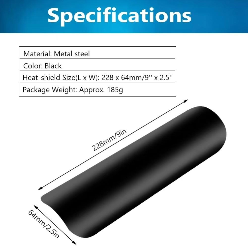 Aluminum Alloy Motorcycle Exhaust Heat Shield for Harley Cruiser Bobber Chopper Modified Exhaust