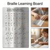 Aluminum Braille Learning Board Efficient Braille Self-Learning Tool  Adult Beginner