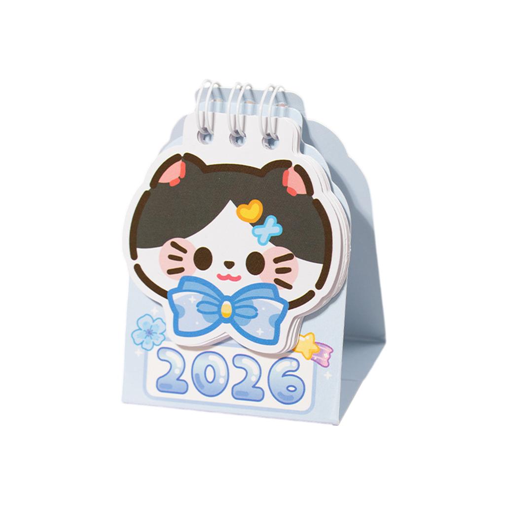 2026 год Маленький котенок Календарь Настольный органайзер для заметок Четкая печать Компактный планировщик с котятами Ежедневник Настольный календарь