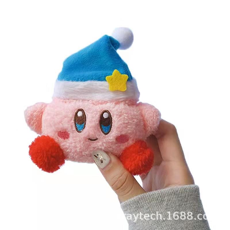 Plush Cute Star Kirby earphone case is suitable for Apple 1st generation AirpodsPro1 silicone anti-drop soft case.