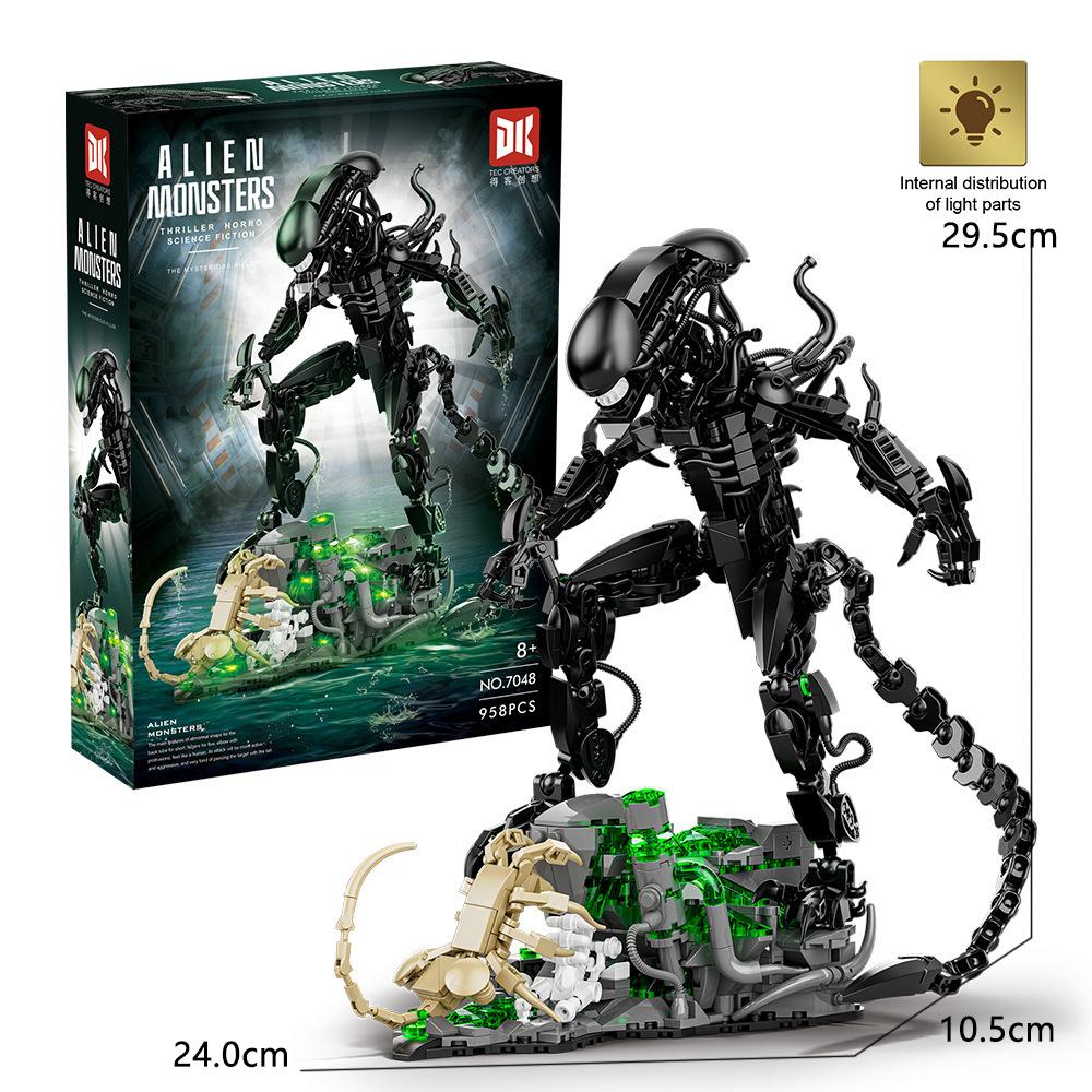 Ксеноморф и Хищники Игрушка Лего Строительные блоки Чужой против. Фигурка Хищника Игрушки Модели Персонажей Яутжа и Чужого для Подарков