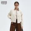 Teenie Weenie Women's Wool Blend Baseball Jacket
