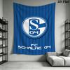 Schalke 04 Wall Tapestry Aesthetic Wall Hanging Printed Fabric Blanket Decorative Tapestries for Bedroom Living Room Home Decor