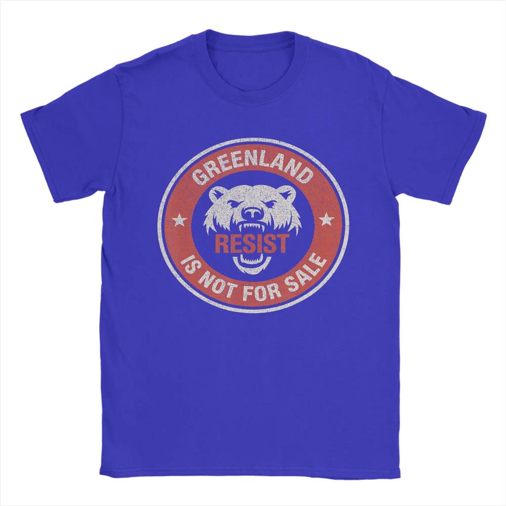 Greenland is Not for Sale Polar Bear Resist Graphic TShirt Summer Harajuku T Shirts Unisexs Top Tees Short Sleeve Y2K Tshirt