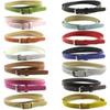 Belts For Women Multi Color Thin Skinny Faux Leather Waistband Casual Belts Strap