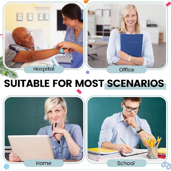 Chuangdi Silicone Nurse Slap Bracelet Reble Wearable Notepad Wristband Waterproof to Do List Memo Wrist Band Writable Erasable Strap for Planner