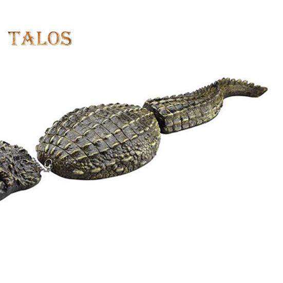 Floating Crocodile Decoy Eco-friendly Pond Floating Fake Crocodile Decoy Realistic Crocodile Pool Statue Non-toxic Decorative Crocodile Sculpture for